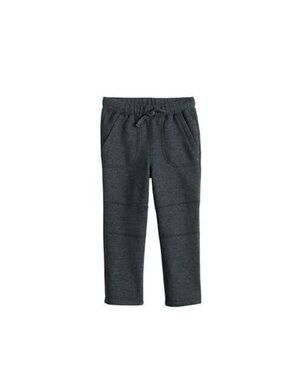 Baby Boy Jumping Beans Knee Stitch Fleece Black Ore Heather Pants Size 24M